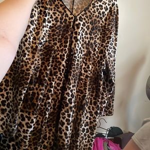 Leopard print dress.